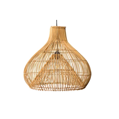 Afbeelding van Rotan / Rieten Hanglamp, Handgemaakt, Naturel, 50 cm