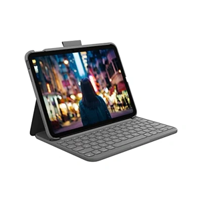 Afbeelding van Bluetooth Keyboard with Support for Tablet Logitech 920 011423 Qwertz German Grey (Refurbished A)