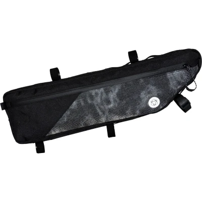 Afbeelding van AGU Bikepacking Tube Large Venture Frametas Zwart 5,5L HIVIS Waterafstotend Eenvoudige Montage 100% Gerecycled Polyester