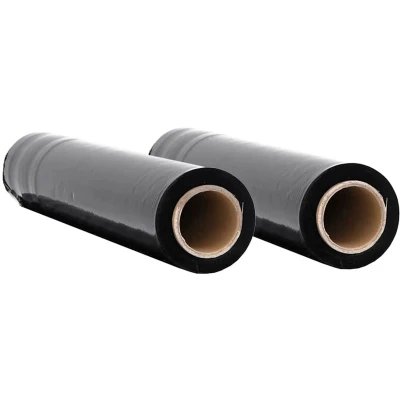 Afbeelding van vidaXL Stretchfilm 2 st 17 μm 50 cm x 150 m zwart