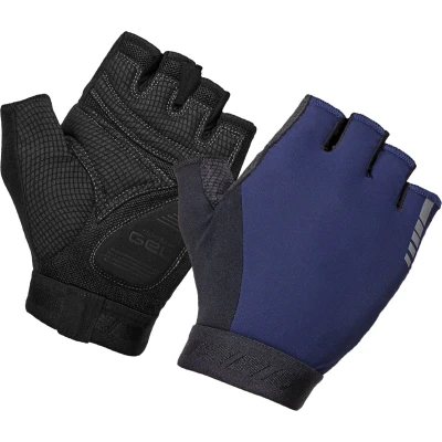 Afbeelding van GripGrab WorldCup 2 Padded Korte Vinger Zomer Fietshandschoenen Navy Blauw Unisex Maat L