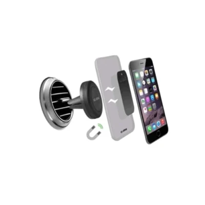 Afbeelding van SBS magnetische luchtrooster universele houder, zwart, Smartphonehouder, Zwart