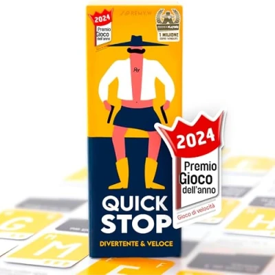 Afbeelding van ATM Gaming QUICKSTOP Gioco di Società per Famiglia ed Amici Carte Perfetto Creare Atmosfera AA 2 tot 7 Giocatori Italiaans