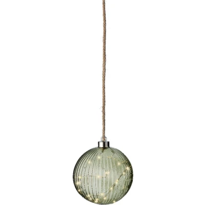 Afbeelding van Lumineo Micro LED bal lamp ø14 cm 30 lampjes Groen