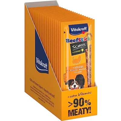 Afbeelding van Vitakraft Beef Stick School gevogelte 20 stuks 20x20 gram