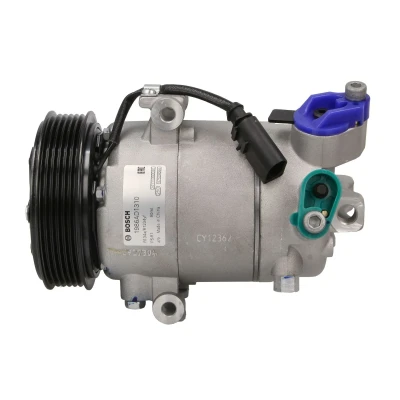 Afbeelding van BOSCH 1 986 AD1 310 AC Compressor 12V PS R1 R1234yf, R134a Met montagehandleiding, afdichtring SEAT: Mii, VOLKSWAGEN: up! Hatchback