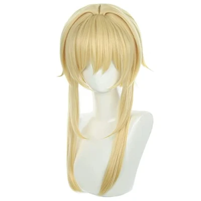 Afbeelding van HIROAKIYA Lumine Wig, Genshin Impact Cosplay Pruik met Cap