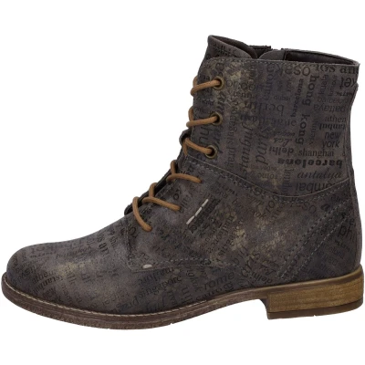 Afbeelding van Josef Seibel Sienna Veterboots, Dames, Maat: 40, Taupe Leer