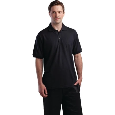 Afbeelding van Unisex Poloshirt Zwart Maat L A735