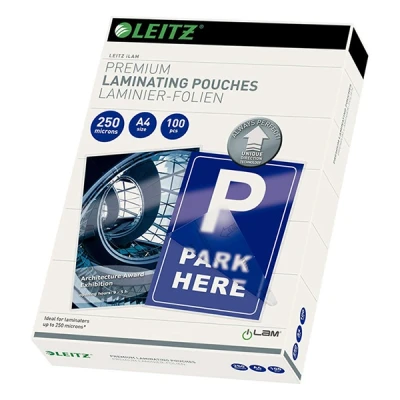 Image de Leitz Brillant limpide A4 (210 x 297 mm) pochettes plastifiées