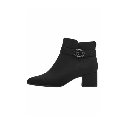 Afbeelding van Tamaris Cowboy/Bikerlaarsjes, Dames, Maat: 36, Black Textiel