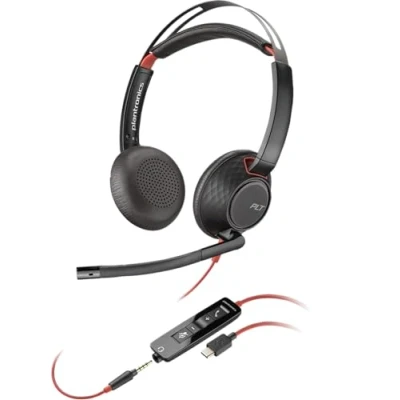 Afbeelding van Hoofdtelefoon met microfoon Poly Blackwire 5220