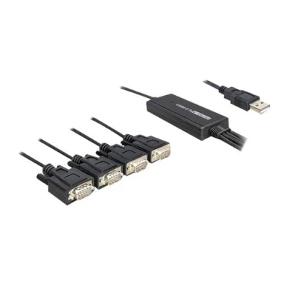 Image de DeLock USB 2.0 &gt; 4 x Serial Adapter adaptateur série