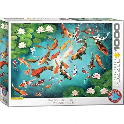 Image de Puzzle 1000 pièces Eurographics Koi coloré