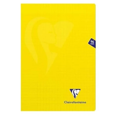 Image de Cahier de 96 pages Seyès Clairefontaine Mimesys 21 x 29,7 cm Jaune