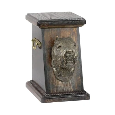 Afbeelding van Elegante urn hond voor Bouvier des Flandres met hondenbuste