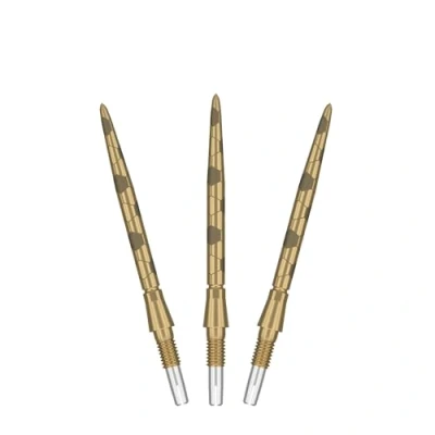 Afbeelding van TARGET Darts Swiss Point Storm Steel Dart Points, Onyx (3 Pack Set van Tips) 30 mm Goud Verwissel Punten, Reserve Tips, Professionele Accessoires