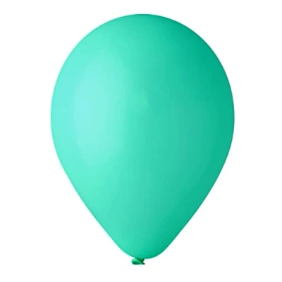 Afbeelding van Set van 100 hoogwaardige natuurlijke latexballonnen G120 (Ø 33 cm / 13 inch), turquoise groen