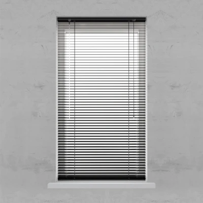 Afbeelding van Aluminium Jaloezie 25mm Smart Black 140x180 (Zwart)