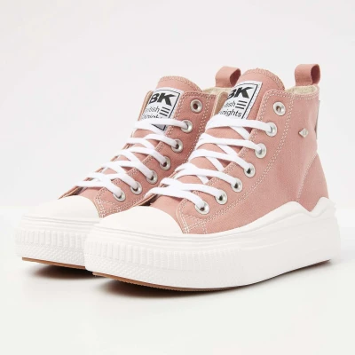 Afbeelding van British Knights KAYA FLOW MID Sneakers hoog, Dames, Maat: 37, Old pink Katoen