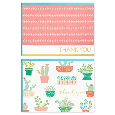Afbeelding van Hallmark Cactus bedankkaarten assortiment (50 met enveloppen)