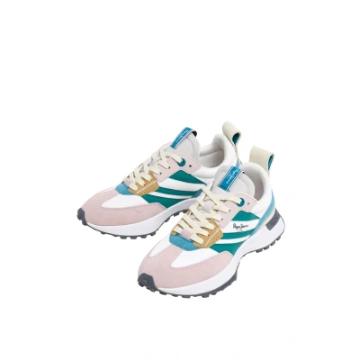 Afbeelding van Pepe Jeans Lucky Mains Sneakers laag, Dames, Maat: 36, Spritzer pink Polyester