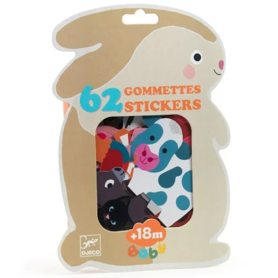 Afbeelding van Djeco stickers boerderijdieren 62st