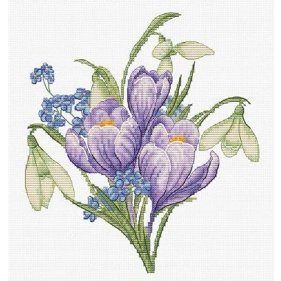 Afbeelding van Luca S Spring Flowers borduurpakket B1404