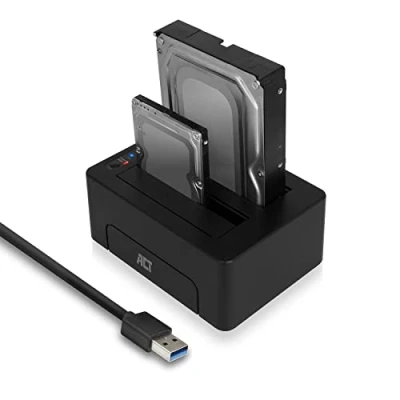 Image de ACT AC1504 SATA 2,5&#039;&#039; &amp; 3,5&#039;&#039; Dual Docking Station