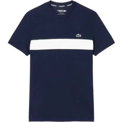 Afbeelding van Lacoste Sport Tennis Tshirt, Heren, Maat: XL, Navy blue/flour