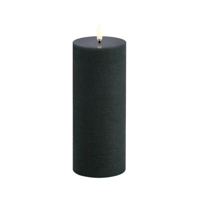 Afbeelding van Uyuni led kaars Rustic 7,8 x 20cm pine green