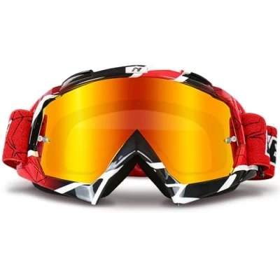 Afbeelding van NENKI motorcrossbril, skibril voor dames en heren, crossbril met anti condens/uv bescherming
