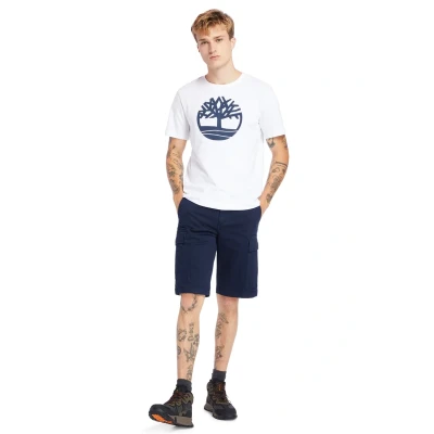 Afbeelding van Timberland Kbec River Tree Tee T shirt voor heren, Wit.
