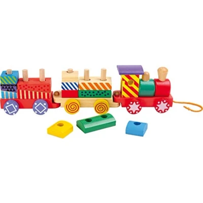 Image de Small Foot Train en bois multicolore 3498