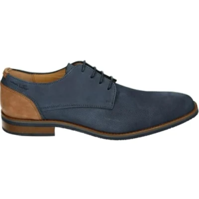 Afbeelding van Van Lier 2518662 CasualHeren sneakersHeren veterschoenVrije tijdsschoenen Kleur: Blauw Maat: 41