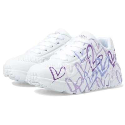 Afbeelding van Skechers Meisjes 314064l Wmlt Sneakers, Wit/Paars