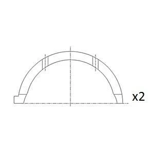 Afbeelding van Fai Autoparts Krukasafstandsschijf BT3000 STD