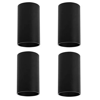 Afbeelding van Klighten 4 stuks zwarte plafondspots, GU10 fitting, lamp niet inbegrepen, 56 x 100 mm, ronde plafondverlichting van aluminium, modern voor woonkamer, eetkamer, hal