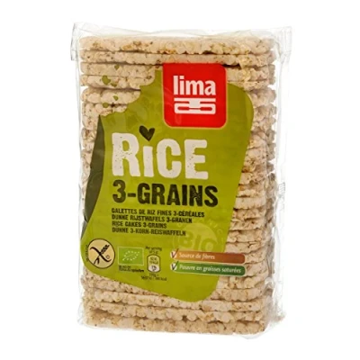 Afbeelding van Lima Dunne Rijstwafels 3Granen 130gr