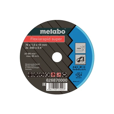Afbeelding van METABO FLEXIARAPID SUPER 626870000 Snijschijf, haakse slijper 76 1 20100