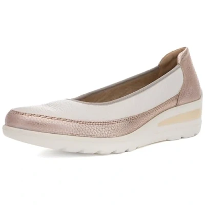 Afbeelding van ara Ballerina&#039;s, Dames, Maat: 40, Offwhite Leer