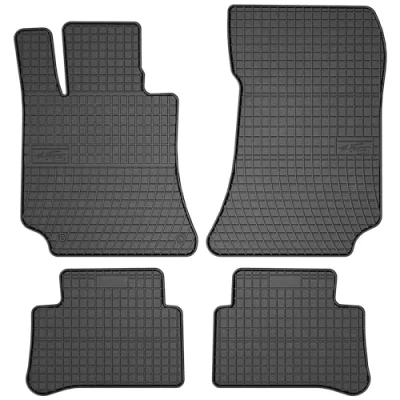 Afbeelding van M MOTOS Rubberen vloermatten voor Mercedes CLS C218 2010 2018. Verbeter je reiscomfort met de zwarte antislip automat alle weersomstandigheden, bescherming tegen vuil