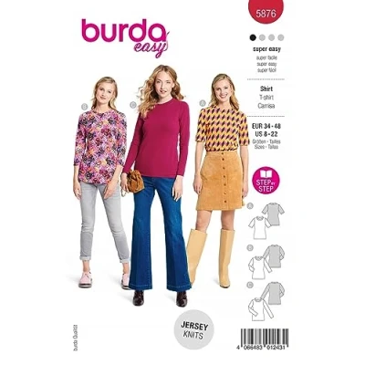 Afbeelding van Burda nr.5876 maat 34 48