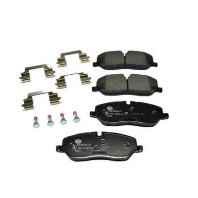 Afbeelding van HELLA 8DB 355 011 971 Remblokkenset Geschikt voor slijtage waarschuwingscontact Met remzadelschroef toebehoren LAND ROVER: Range Rover Sport