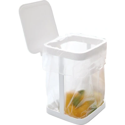 Afbeelding van Yamazaki Compost Bin With Lid Tower White