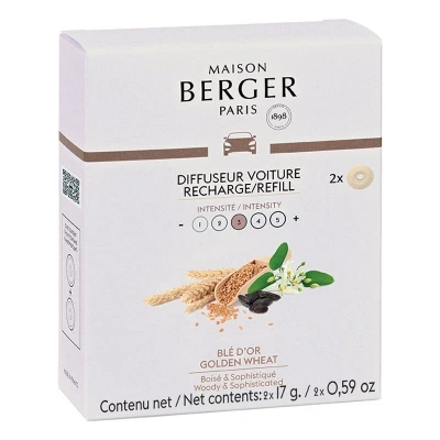 Afbeelding van Maison Berger Navulling Autoparfum Golden Wheat 2 stuks
