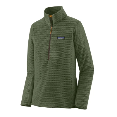 Afbeelding van R1 Air Zip Neck Shirt Dames Torrey Pine Green 300 L Groen Outdoor