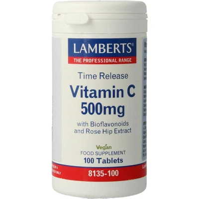 Afbeelding van Lamberts Vitamine C 500 time released &amp; bioflavonoiden 100 tabletten
