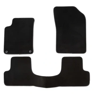 Afbeelding van DBS 1763945 Auto vloermatten op maat 3 delig antislip hoogwaardig naaldvilt 1000 g/m² velours productie assortiment Luxe