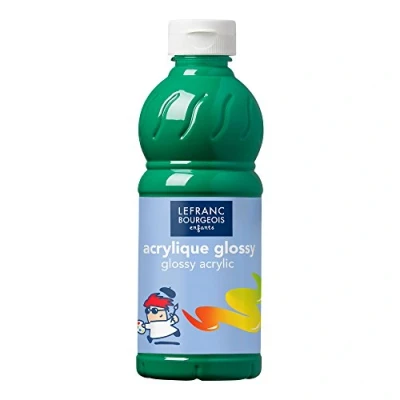 Image de Color And Co Peinture Acrylique Glossy Vert Brillant Flacon 500ml